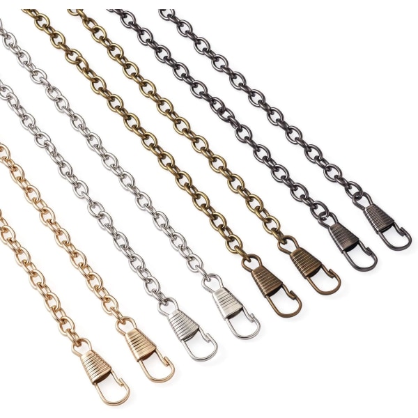 8 Pack 120cm Iron Purse Chain Straps with Metal Buckles for S DXGHC