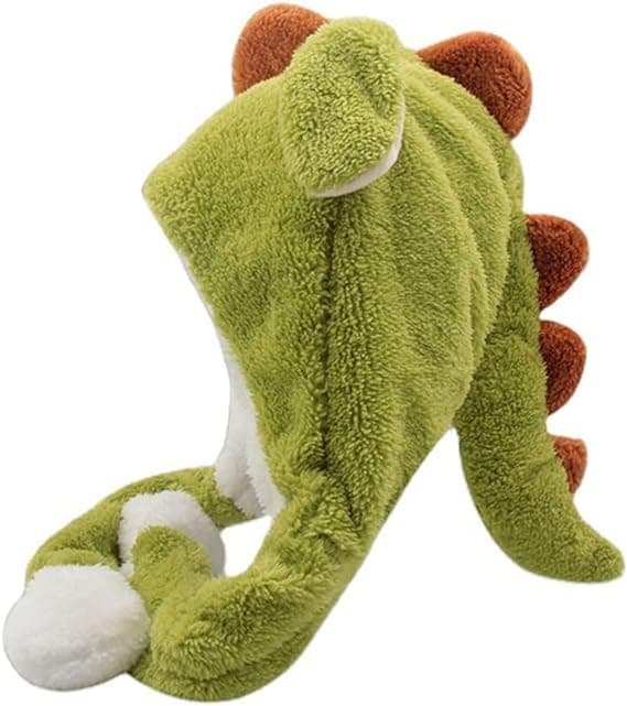 Dinosaur Hat med Ører - Dyr Hat Blød Kostume Hat, Dino