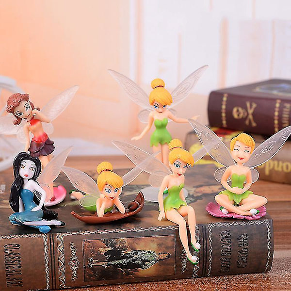 Dww-6st Set Miniatyr Fairies Figurines Tillbehör, Planterare DXGHC