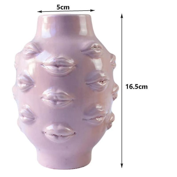 Creative Lips Vase Artist Hem Vardagsrum Blomsterkonst Vas De DXGHC