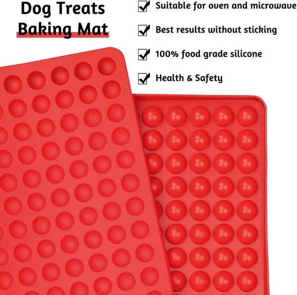 Silikon Bakeplate med 468 Hull, Rund Form (1,2 cm) Hund