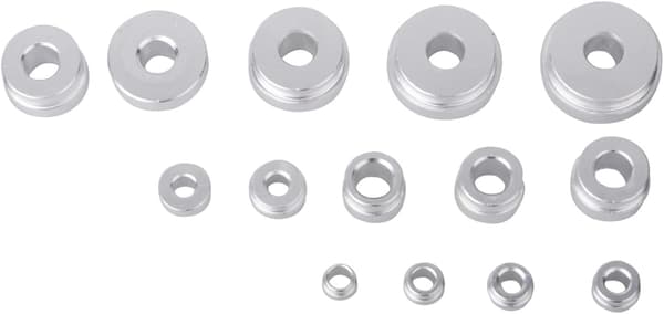 Sæt med 17 Aluminium Lejeværktøjs Hjul Tryk Element Bære DXGHC