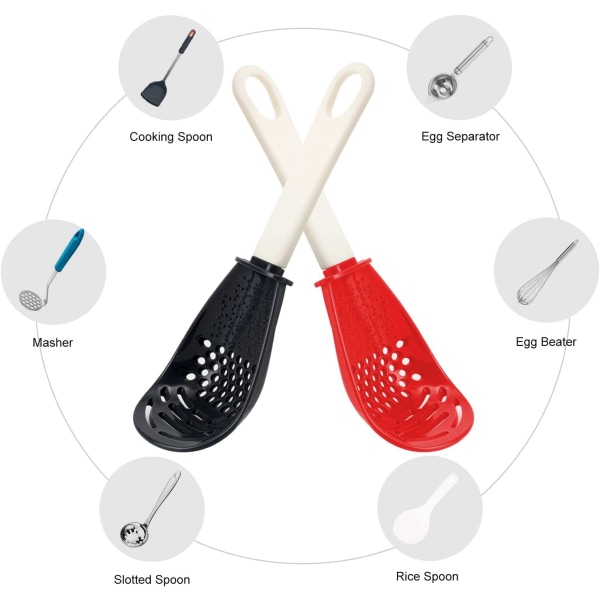 2 Pieces Kitchen Cooking Spoon Multifunctional Cooking Spoon Kitc