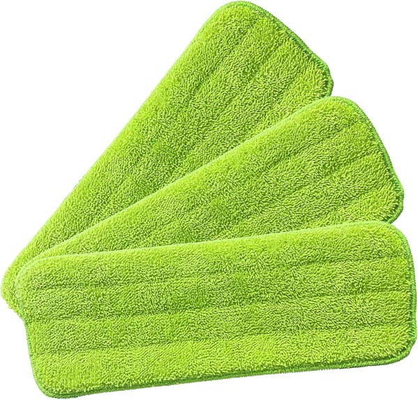 Gulvmopputskiftbare Mikrofibermoppputer, Pakke med 3 Spray Mo DXGHC