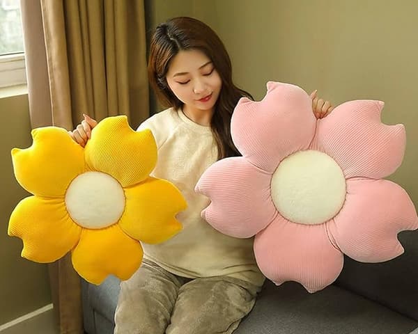 Plush Blomst Barnestuepute, Plush Blomst Form Deco DXGHC