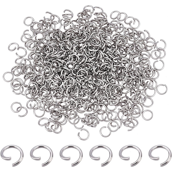 Hopringar i rostfritt stål, 5 mm öppna hopringar metallanslutning DXGHC