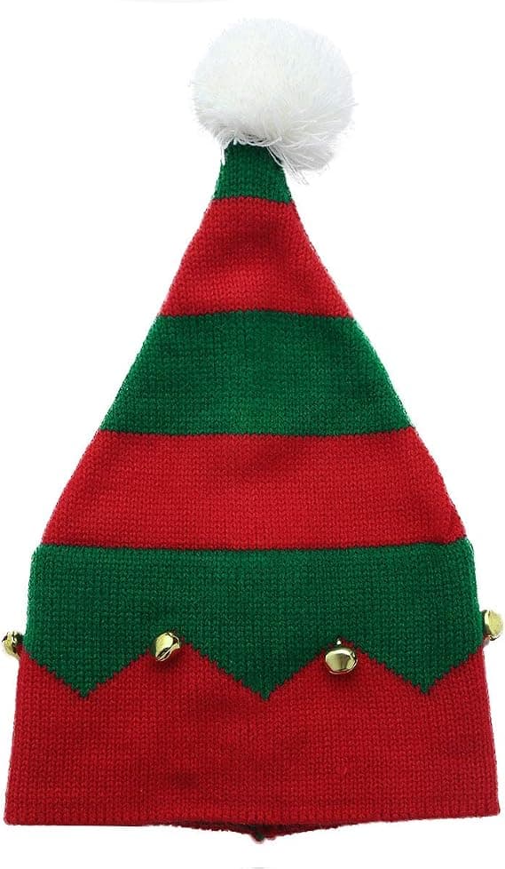 Julemandens Elf Hat til Børn - Strikket Julemandens Elf Hat med P DXGHC