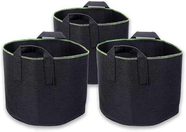 3 st. Non-woven Planteringsväskor 45 liter Höjd 40 cm Plantering DXGHC