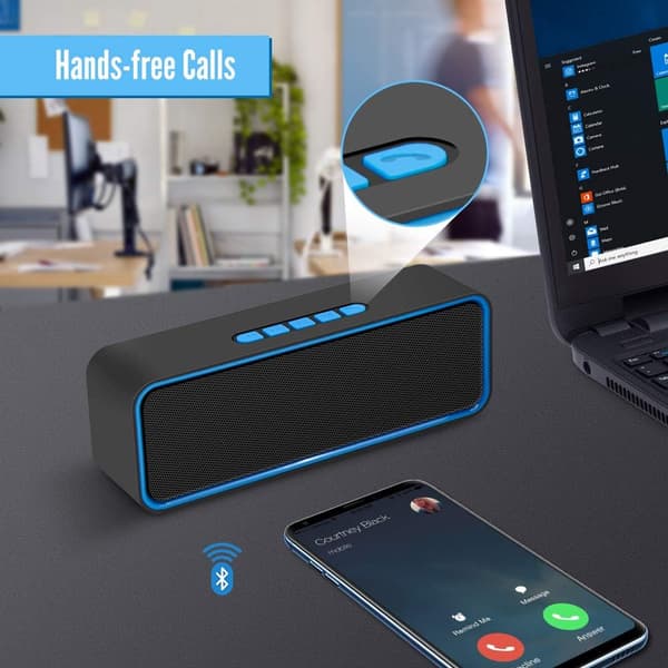Kannettava langaton kaiutin, Bluetooth 5.0 -kaiutin 3D-stereolla