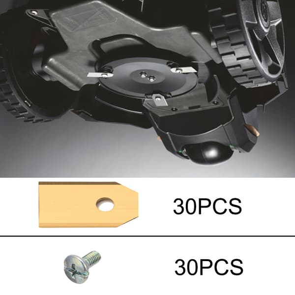 30 stk Smarte Ukrudtsblade Titanium Guldbelagt til Husqvama Smart