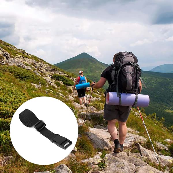 6-pack Justerbara Nylon Resväskor med Snabbspänne