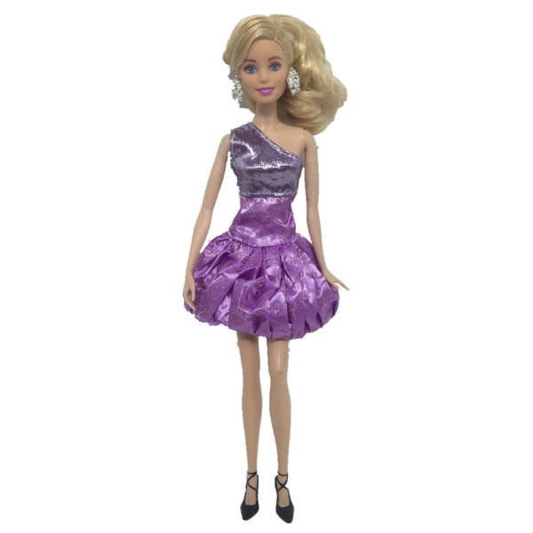 Åtta 30 cm Barbie-dockor modekläder för flickor