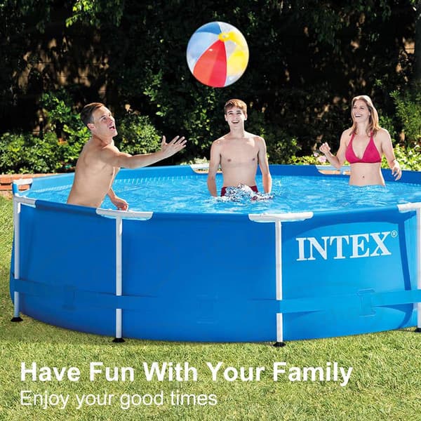 Plastpoolkopplingsstift (12 st) för Intex 10ft-12ft, med 12 st Ex
