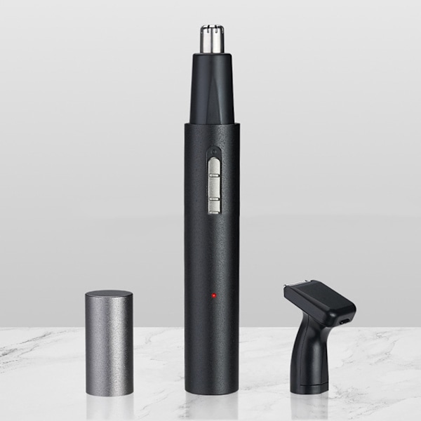 Næse- og Ørehårtrimmer (Sort), Professionel USB Opladbar Hårtrimmer