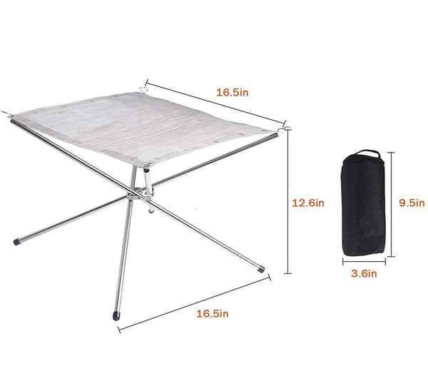 Bærbar bålpanne for utendørs bruk, til camping og grilling