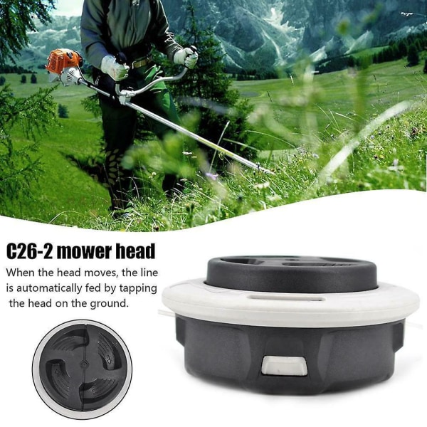 2 stk. Auto Cut C26-2 Trimmerhoved Udskiftning til Stihl Fs 55 56 7