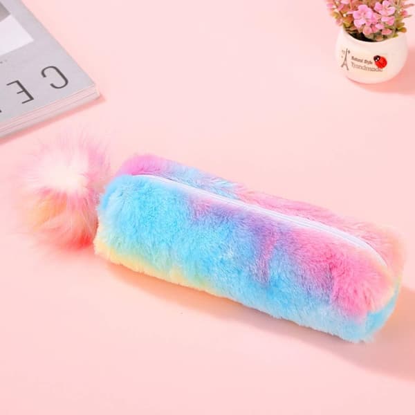 Sæt med 2 Makeup Blyantsæt Blød Pastelrosa Regnbue Blød med