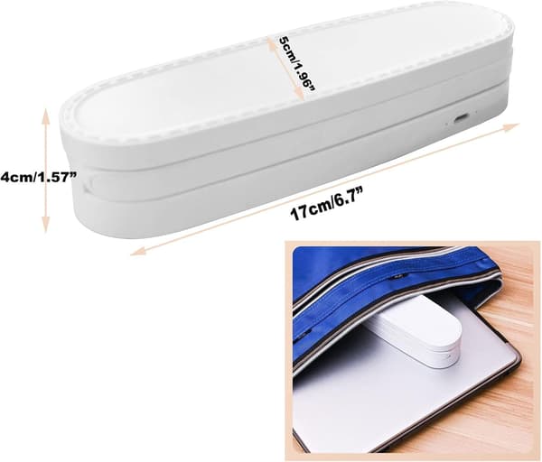 Foldbar LED skrivebordslampe, lille boglæsningslampe med 3 slags b