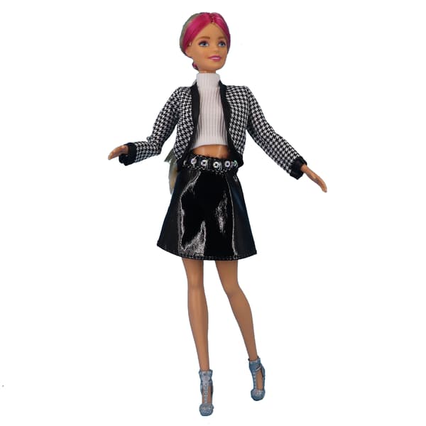8 st 30 cm Barbie dockkläder Mode päls tröja kappa sha