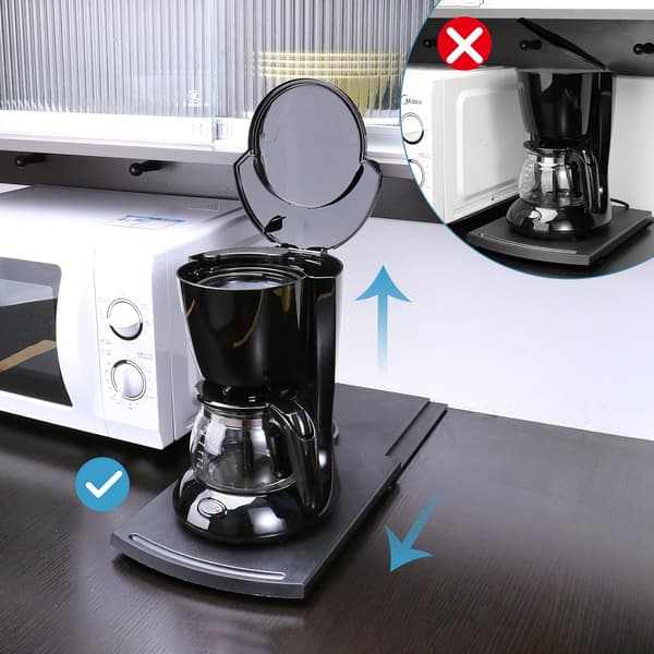 Skyvebrett for kaffetrakter, kjøkkenapparat-flyttevogn, Co