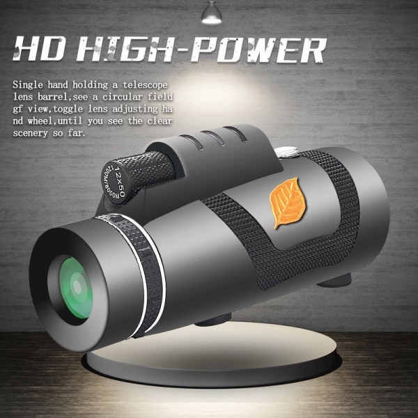 New 12 * 50 monocular telescope high power high-definition outdoo