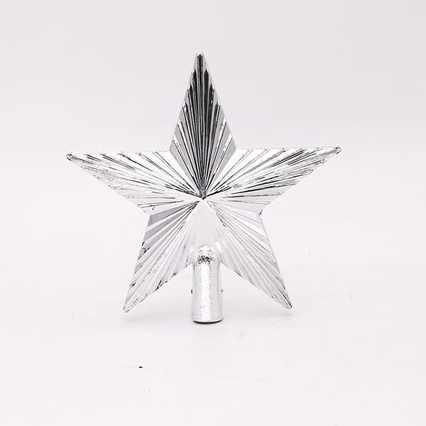 3 stk. 15 cm Julepentagram Juletræspynt Guld