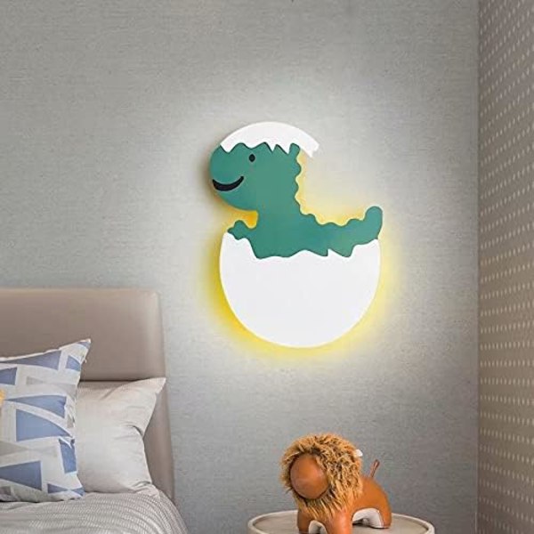 Tecknad barnrum vägglampa sovrum LED kreativ säng la