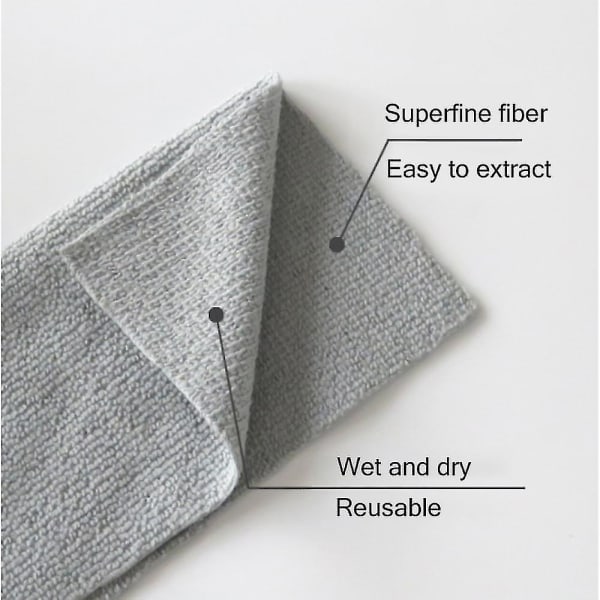 Diskbord Avtagbara Våtservetter 20-pack Återanvändbara Mikrofiber Rengöringsdukar
