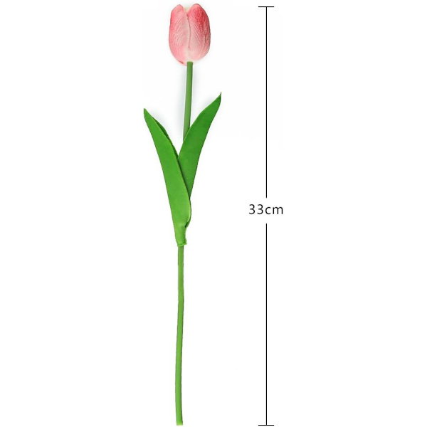 10 st Real Touch Latex Konstgjorda Tulpaner Blommor Falska Tulpaner Flow