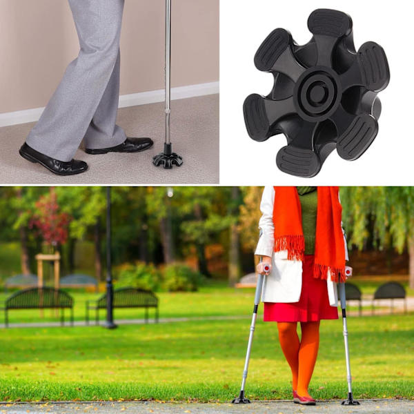 Antislip Gummi til Standard Vandrestok med 19 mm Diameter, Udskiftning