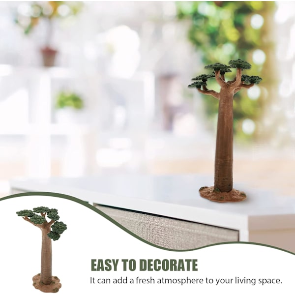 Mini Baobab -puun malli PVC-sisal-puut pöytäpuiden mallit koristeet