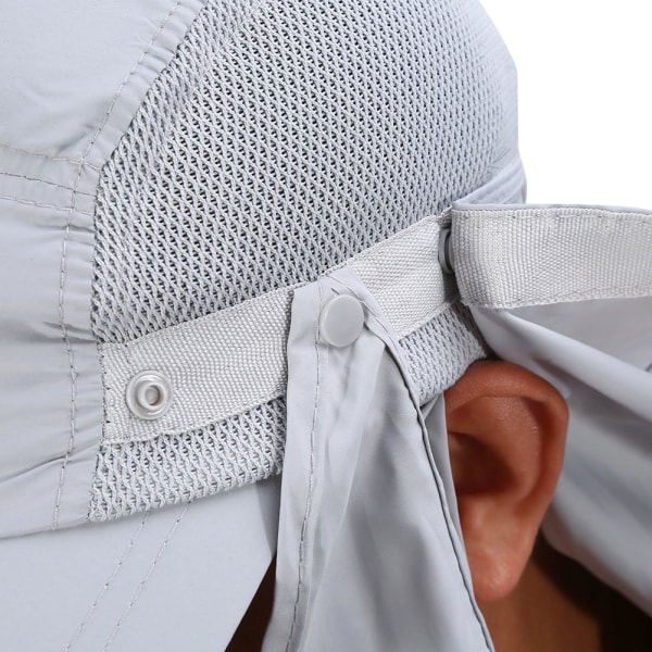 Avtagbar Solskyddsmössa 3 i 1 Helansiktskeps Anti-UV Helansiktskeps