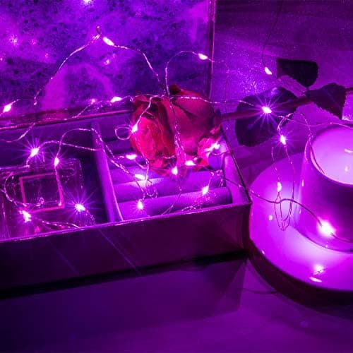 Batteridrivna 16.4Ft/5M 50 LED-ljusslingor Blinkande Jul