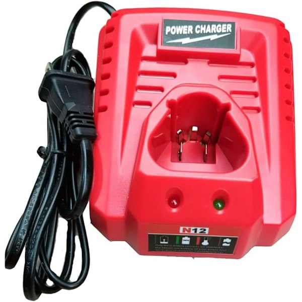 N12 48-59-2401 48-11-2402 för Milwaukee Li-ION Ersättningsladdare DXGHC