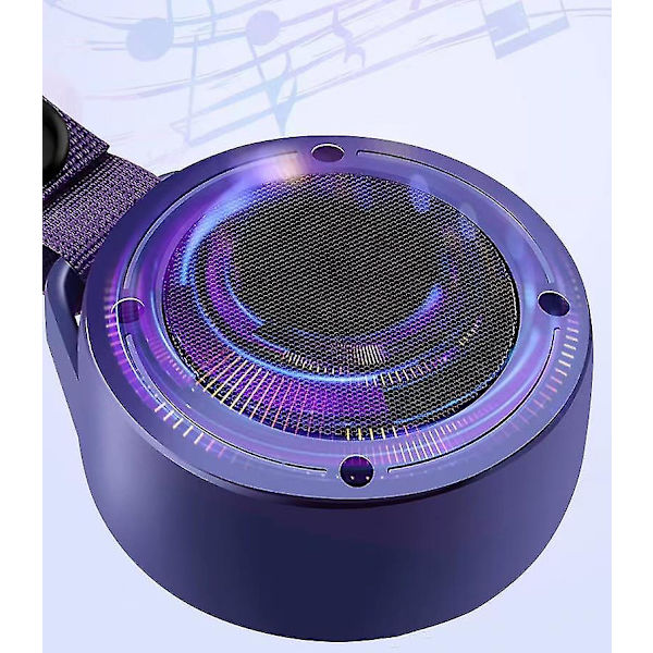 （Blå）1 stk. Mini Bluetooth Højttaler Vandafvisende Stereo Subwoofer Wit