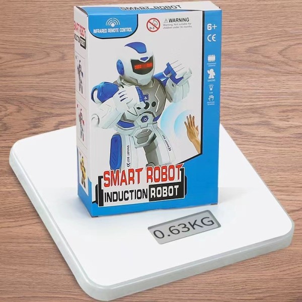 Intelligent tidig utbildningsrobot som sjunger och dansar med infraröd induktion