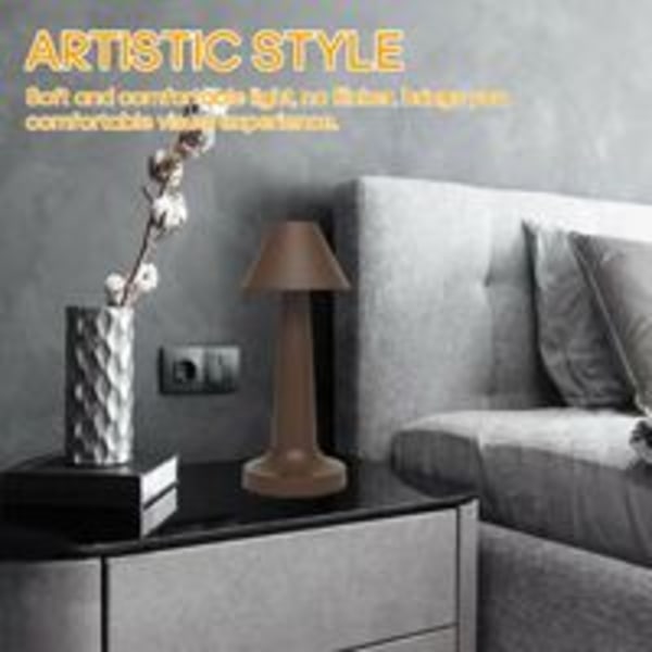 Kreativ spisebord metal dekorativ bordlampe USB genopladelig