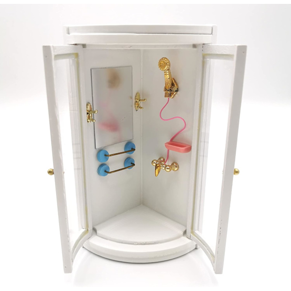Dukkshus Duschrum, 1:12 Dukkshus Miniatyr Möbel Simulati