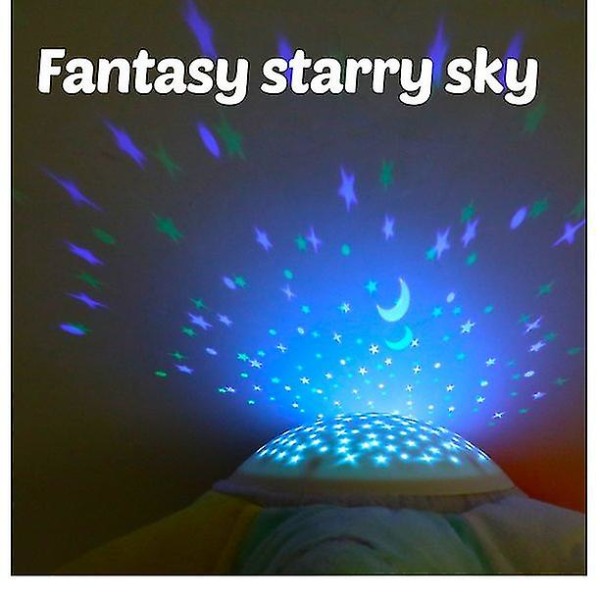 Siiliäänikone ja pimeässä hohtava projektor, lullaby a