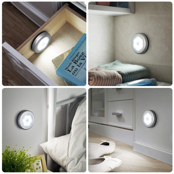 Kreativ människokroppsavkännande lampa garderob korridor sänglampa