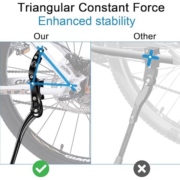 Velo DIAOCARE Pyörän Sivutukit 24\"- 29\" Säädettävät Alumiini Bi DXGHC