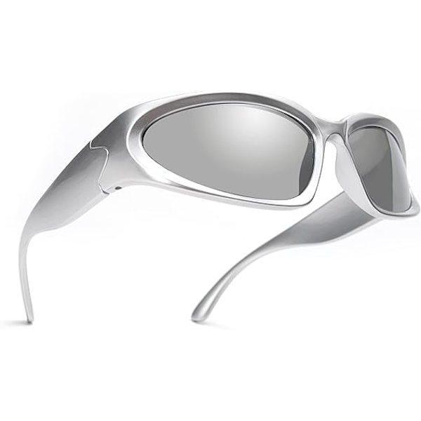 Wrap Around Mode Solbriller til Mænd Kvinder Swift Oval Mørk DXGHC