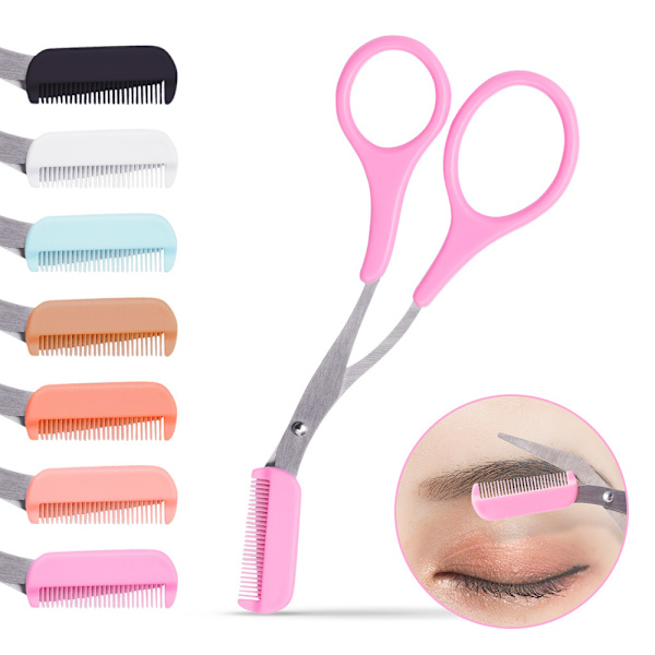 7 Stykker Øjenbryn Trimningssaks Med Kam Makeupfjerner Makeu