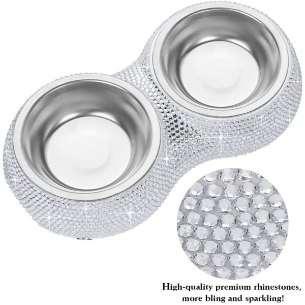 Dobbelt Pet Feeder Dyrefoder Hundebolle
