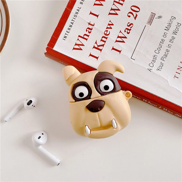 Myk silikondeksel med tegneseriemotiv, kompatibel med AirPods 2 og 1 - Søt