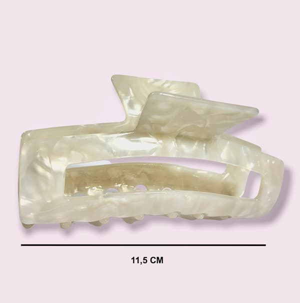 Hårklips til kvinder, Jumbo Acetat Hårklips Hårlængde 11,5 cm (1