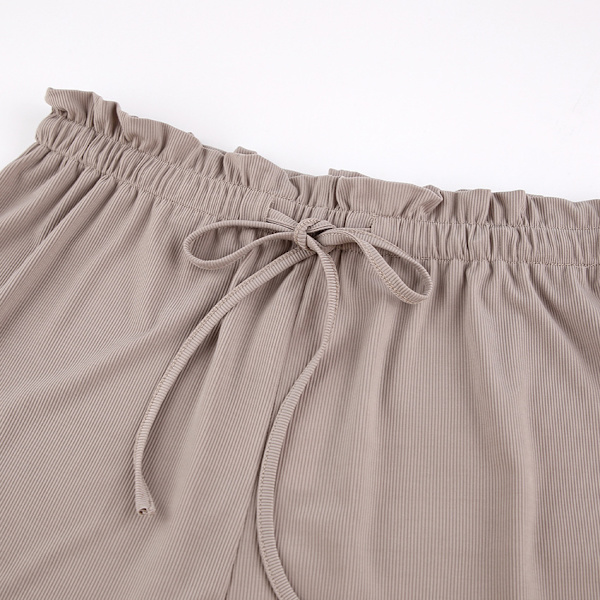 2022 Sommarpyjamas Underkläder omlottbröst Tredelade shorts Ice S