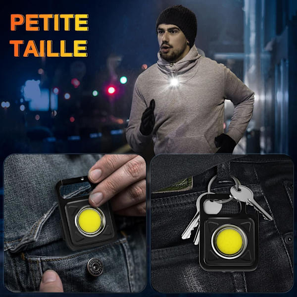 Kannettava Led-taskulamppu, Mini Led-taskulamppu, Mini Ladattava F