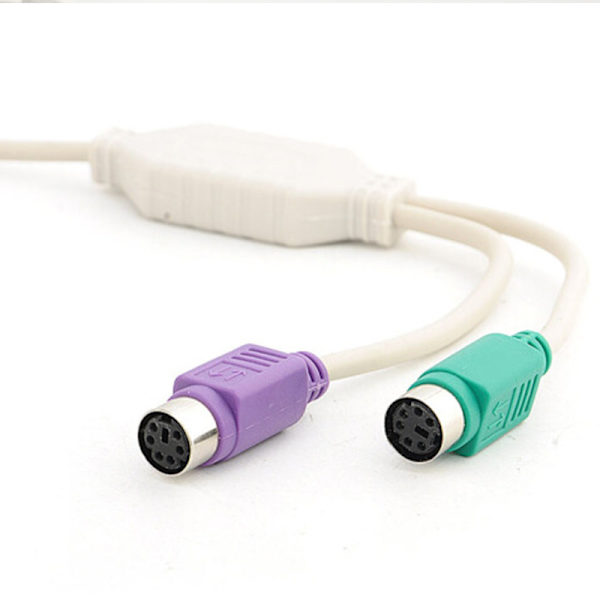 USB-kaapeli PS2-liittimelle PS2-hiiren liittimelle pyöreällä