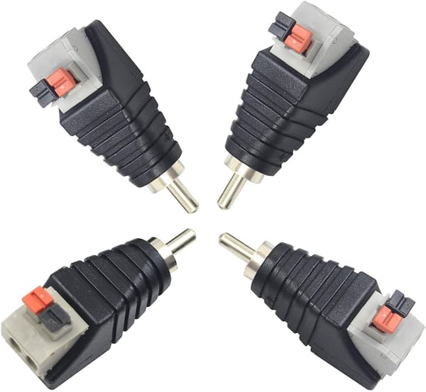 Phono Højttaler RCA Han og Hun til AV 2 Terminal Hun Vid